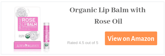 Organic Lip Balm with Rose Oil